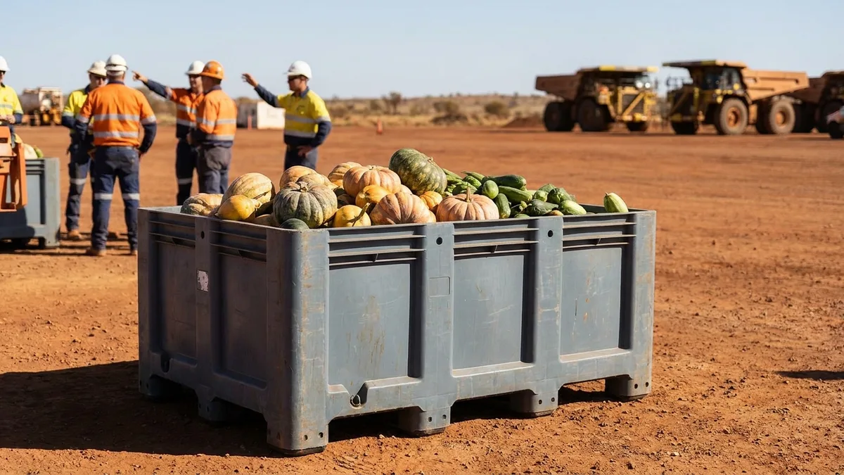 Giant Solid Plastic Pallet Box in use
