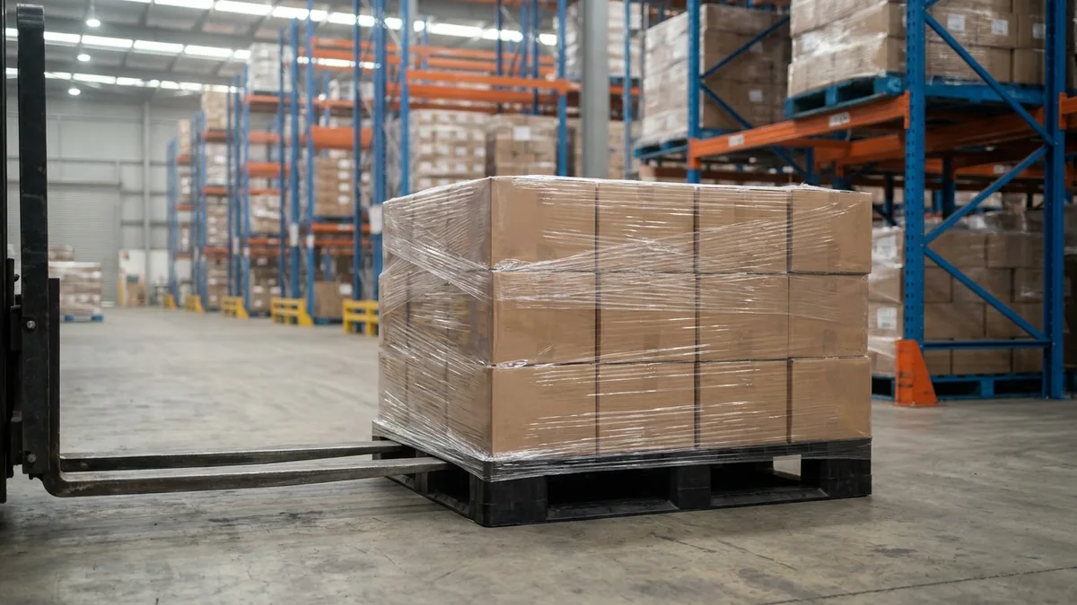 Light Weight Plastic Pallet in use