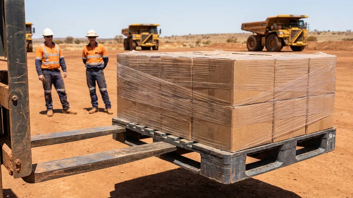 Heavy Duty Used Plastic Pallet in use