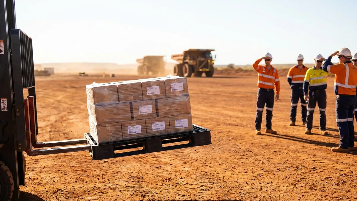 Light Weight Plastic Pallet in use