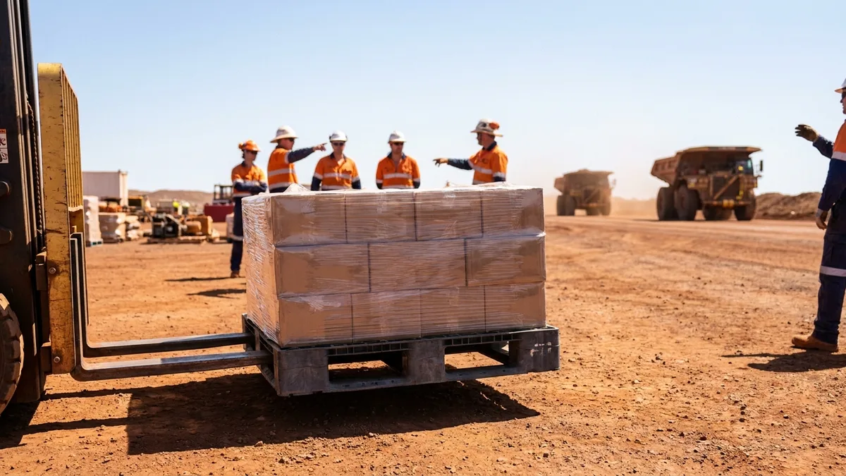 Light Weight Plastic Pallet in use