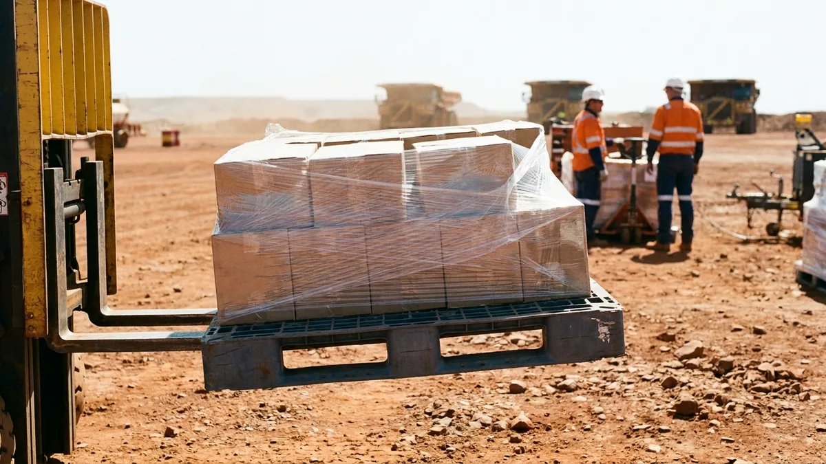 Light Weight Plastic Pallet in use
