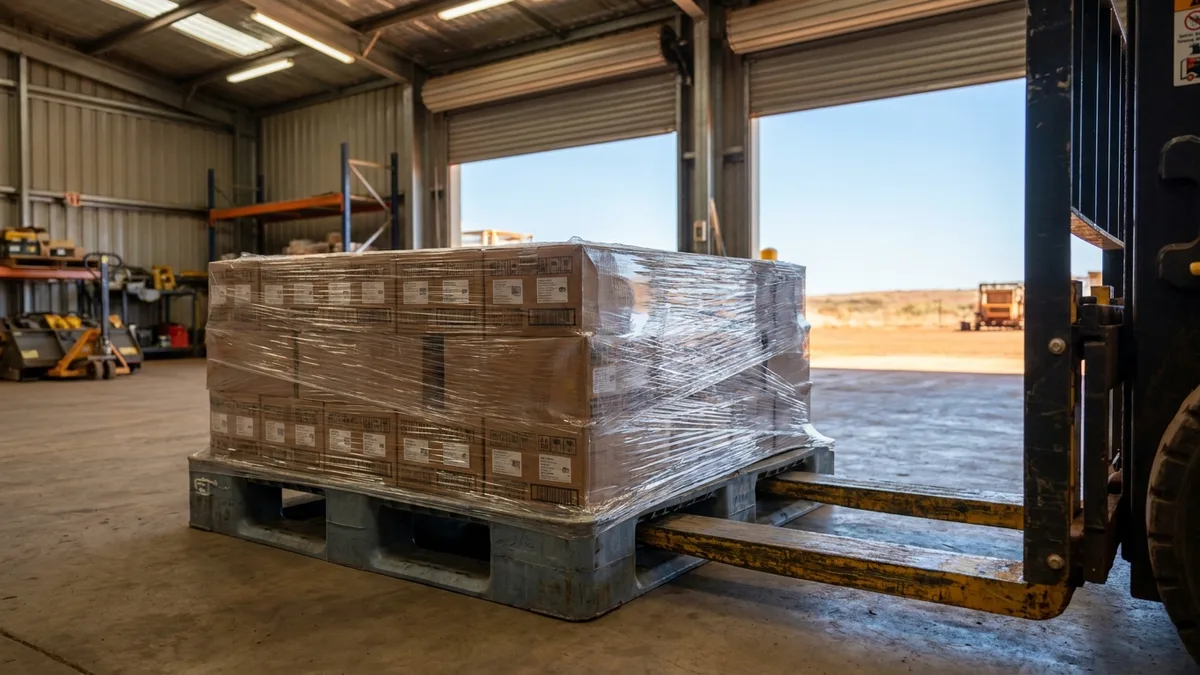 Heavy Duty Hygienic ISO Pallet in use