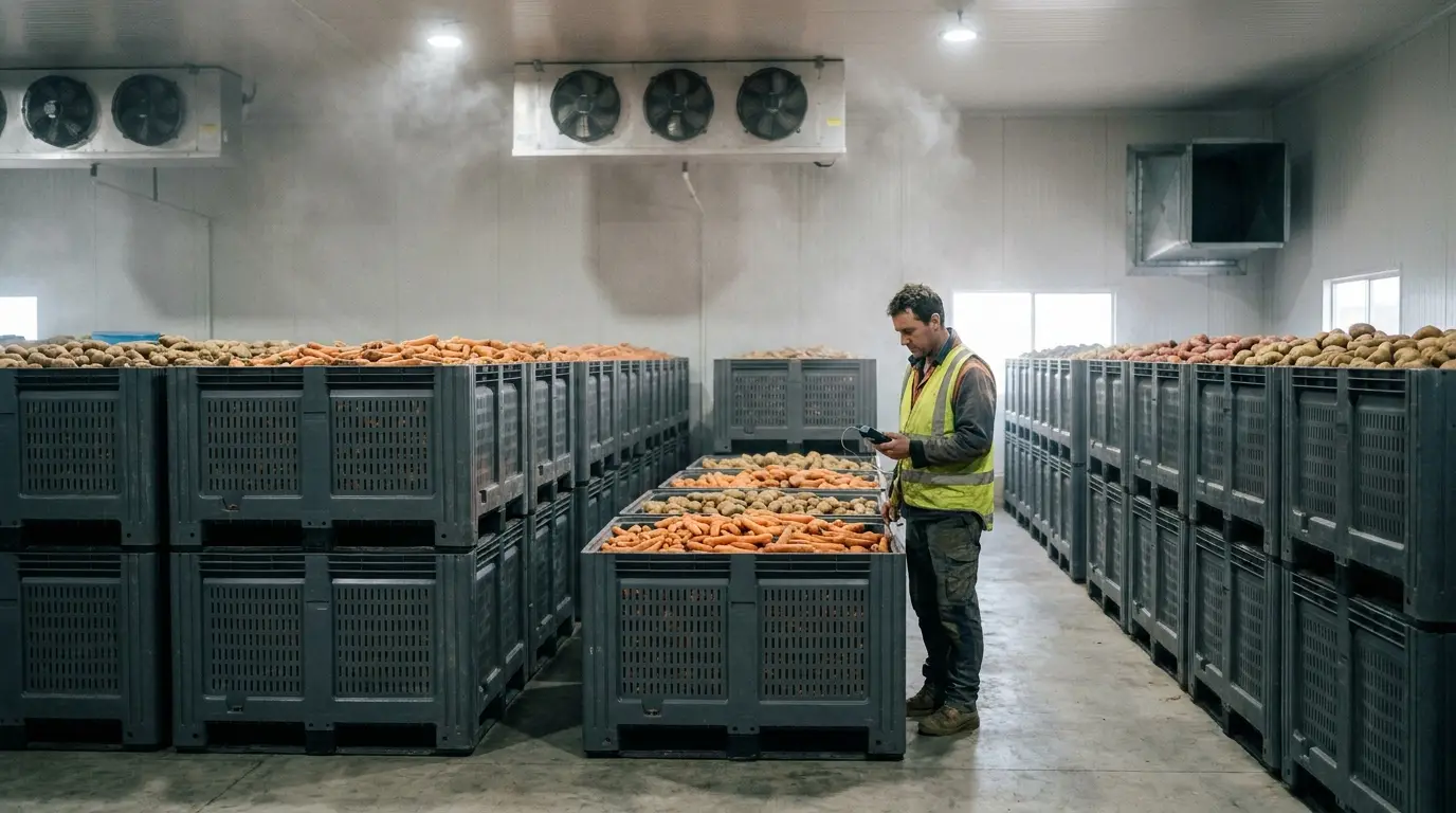Ventilation and ethylene: what a bin wall can and can’t fix