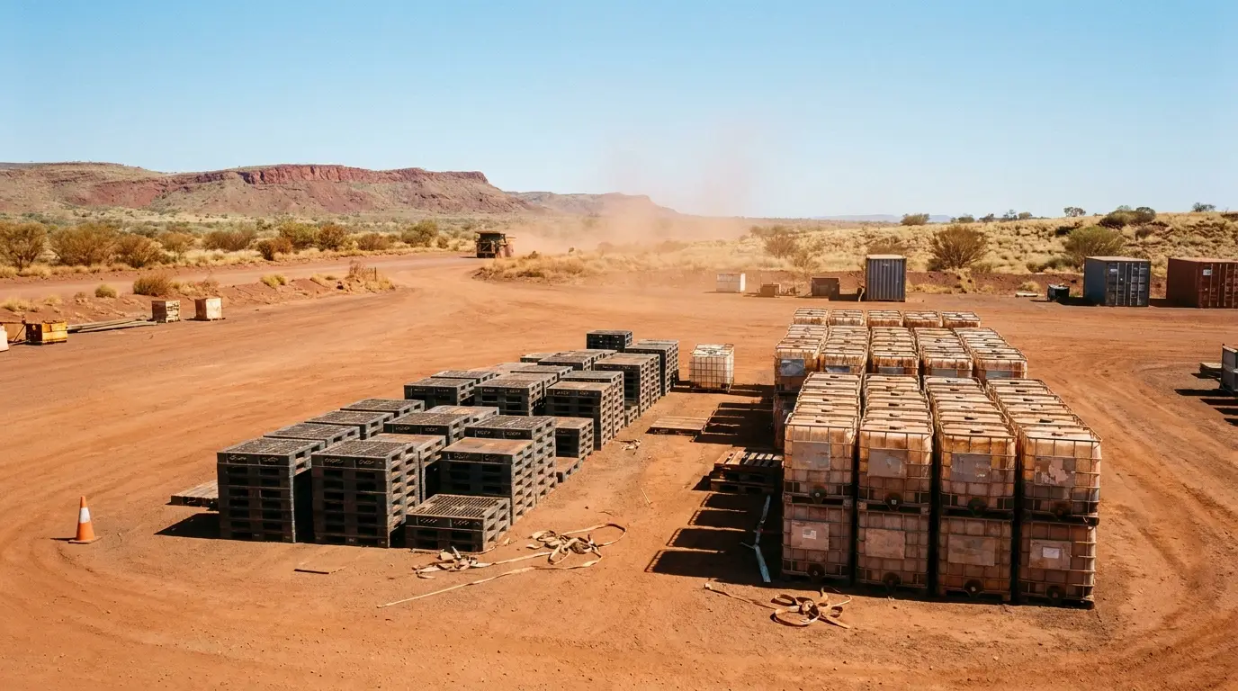 Plastic pallets in the Pilbara: UV, heat & creep on remote sites