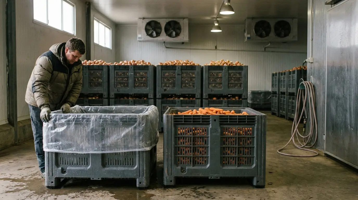 Produce bin liners: when a liner helps and when it undoes the bin