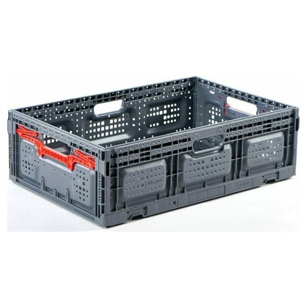 Folding Vented Plastic Crate BPB-P6418FV